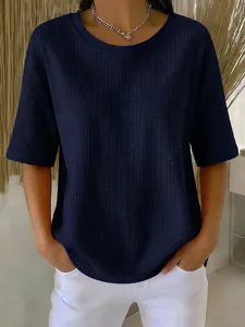 damen-hemd-waffelhemd-bluse-einfarbig-kl-marineblau-11