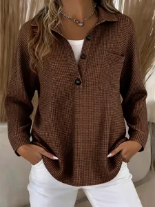 damen-hemd-waffelhemd-bluse-tasche-knopf-braun-8