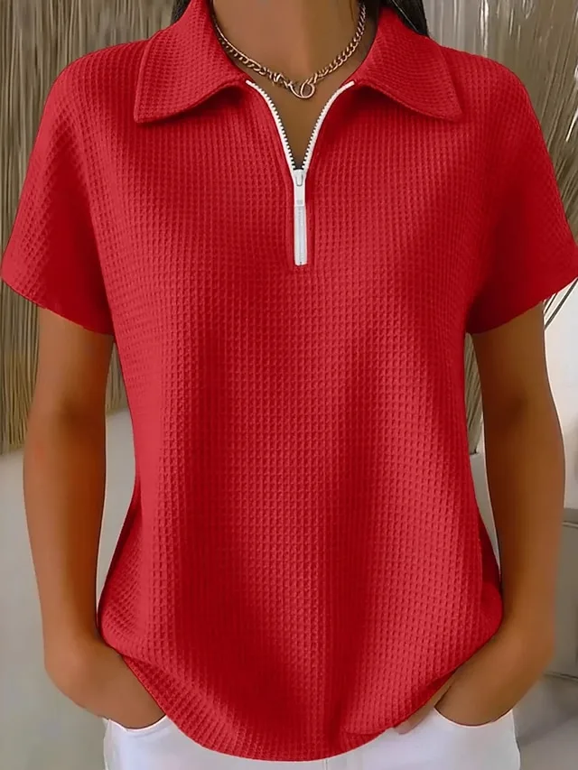 damen-hemd-waffelhemd-bluse-viertel-post-rote-2