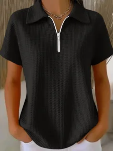 damen-hemd-waffelhemd-bluse-viertel-post-schwarz-6