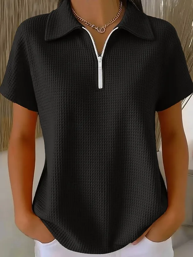 damen-hemd-waffelhemd-bluse-viertel-post-schwarz-6