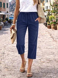 damen-hose-aus-baumwollleinen-caprihose-marineblau-9