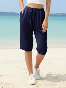damen-hose-aus-baumwollleinen-caprihose-marinenblau-6