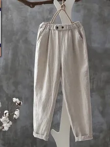 damen-hose-aus-baumwollleinen-hose-somme-beige-2