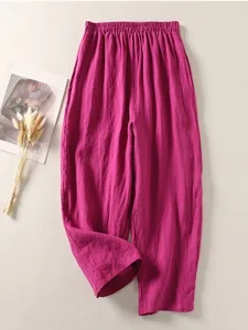 damen-hose-aus-baumwollleinen-hose-somme-fuchsie-2