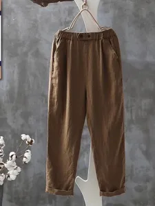 damen-hose-aus-baumwollleinen-hose-somme-khaki-3