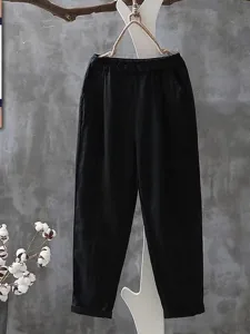 damen-hose-aus-baumwollleinen-hose-somme-schwarz-4