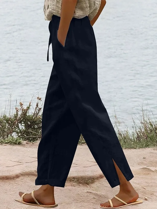 damen-hose-aus-baumwollleinen-hose-somme-schwarz-7