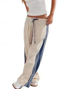 damen-hose-aus-baumwollleinen-hose-train-blau-9