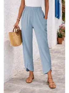 damen-hose-aus-baumwollleinen-hosen-hose-blau-5