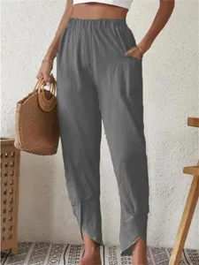 damen-hose-aus-baumwollleinen-hosen-hose-dunkelgray-4