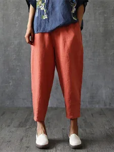 damen-hose-aus-baumwollleinen-hosen-hose-rot-orange-6
