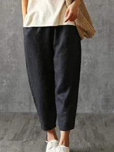 damen-hose-aus-baumwollleinen-hosen-hose-schwarz-10