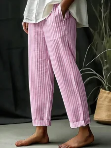 damen-hose-aus-baumwollleinen-sommerhose-rosa-2