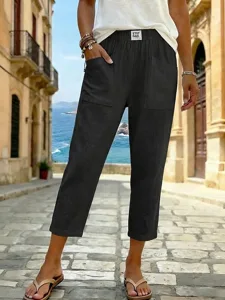 damen-hose-aus-baumwollleinen-sommerhose-schwarz-5