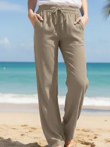 damen-hose-aus-baumwollleinen-weite-hose-khaki-5