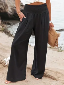 damen-hose-aus-baumwollleinen-weite-hose-schwarz-4