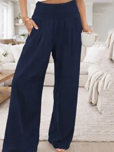 damen-hose-aus-baumwollleinen-weites-bei-dunkelmarine-1