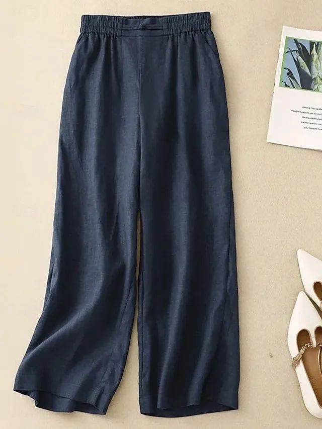 damen-hose-aus-baumwollleinen-weites-bei-marinenblau-6