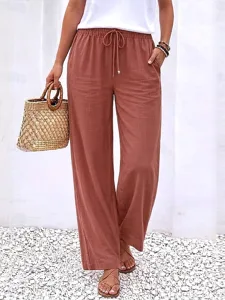 damen-hose-aus-baumwollleinen-weites-bei-orange-1