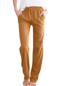 damen-hose-aus-baumwollleinen-weites-bei-orange-5