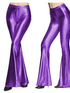 damen-hose-enge-hosen-schlaghosen-kunstl-purpur-1