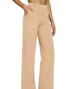 damen-hose-freizeithose-gerade-mode-stre-khaki-5