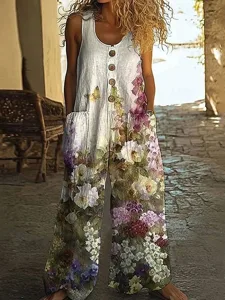 damen-hose-normal-stylisch-armellos-weit-grun-1