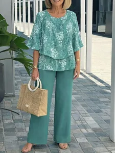 damen-hosen-sets-halbarm-schmetterling-r-grun-1