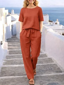 damen-hosen-sets-kurzarm-rundhals-elegan-default-10