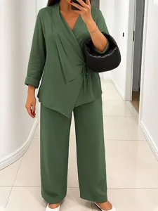 damen-hosen-sets-langarm-v-ausschnitt-ei-grun-4