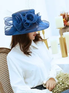 damen-hut-sonnenhut-tragbar-sonnenschutz-marineblau-9