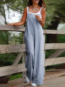 damen-jumpsuit-lassig-einfarbig-armellos-grun-1