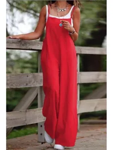 damen-jumpsuit-lassig-einfarbig-armellos-rote-6