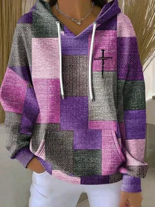 damen-kapuzenpullover-druck-fronttasche-purpur-4