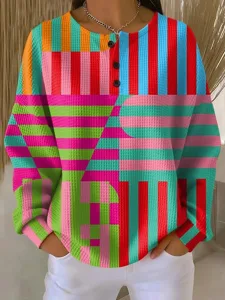 damen-kapuzenpullover-geometrisch-mode-l-rosa-3