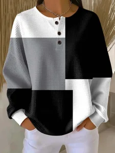 damen-kapuzenpullover-geometrisch-mode-l-schwarz-1