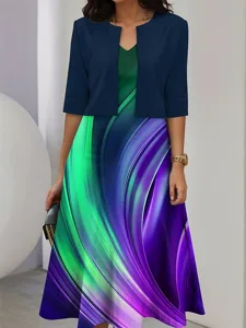 damen-kleid-set-a-linie-kleid-sommerklei-purpur-4