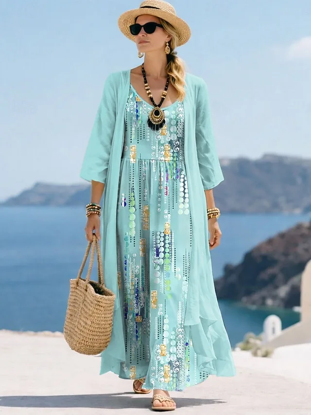 damen-kleid-set-a-linie-kleid-urlaub-las-blau-1