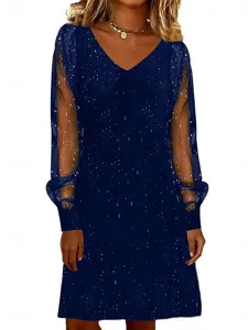 damen-knielanges-kleid-partykleid-cockta-konigsblau-2