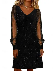 damen-knielanges-kleid-partykleid-cockta-schwarz-1