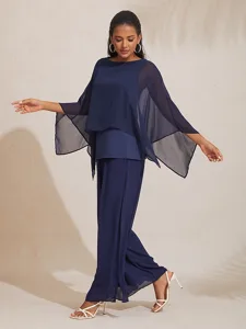 damen-konigsblaues-modal-chiffon-crewnec-blau-1