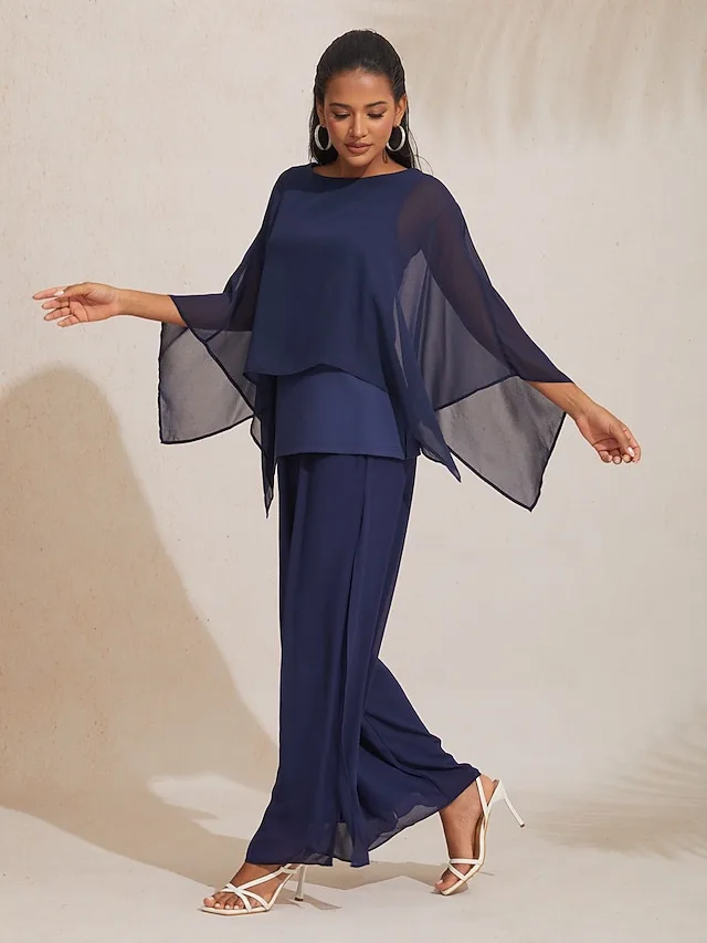 damen-konigsblaues-modal-chiffon-crewnec-blau-1