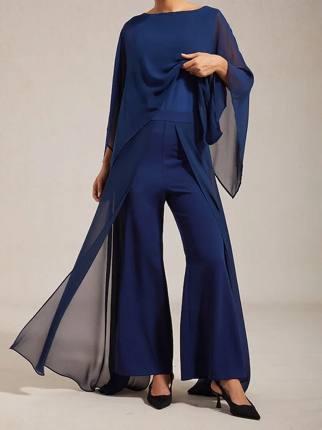 damen-konigsblaues-modal-chiffon-crewnec-default-4