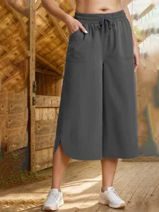 damen-kunstbaumwollleinen-caprihose-stof-grau-6