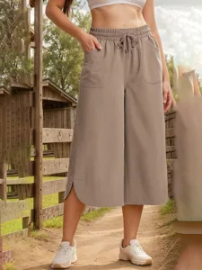 damen-kunstbaumwollleinen-caprihose-stof-khaki-1