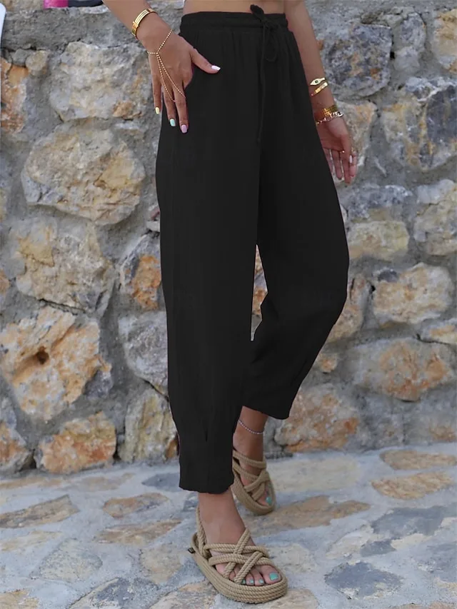 damen-kunstbaumwollleinen-chinos-haremsh-schwarz-7