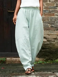 damen-kunstbaumwollleinen-chinos-hosen-h-leicht-grun-9