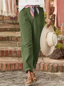 damen-kunstbaumwollleinen-chinos-mode-st-grun-9