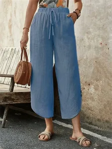 damen-kunstbaumwollleinen-chinos-mode-st-marineblau-8